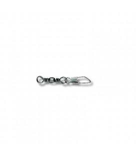 MUSTAD BARREL SWIVEL WITH SAFETY SNAP