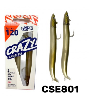 CRAZY SAND EEL 120 - 2 COMBOS - OFF SHORE